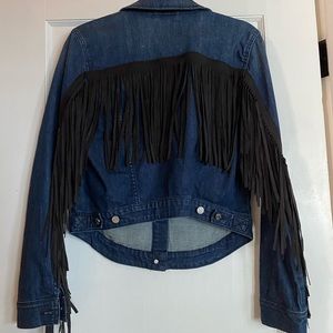 NEVER WORN Fringe Denim Jacket - William Rast